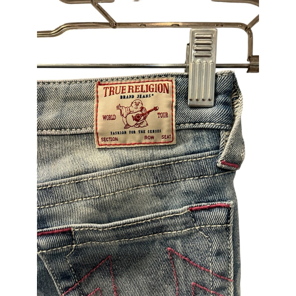 True Religion Teddy Bear Proto Submit Sample Size 8 Girls Cargo Jeans Wide RARE - Picture 11 of 13